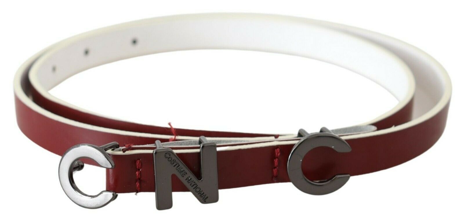 Chic Maroon Leather Fashion Belt - SEHABRANDS