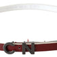 Chic Maroon Leather Fashion Belt - SEHABRANDS