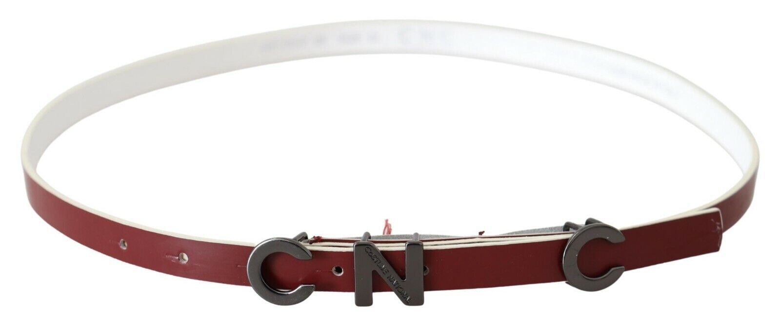 Chic Maroon Leather Fashion Belt - SEHABRANDS