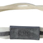 Chic White Leather Logo Belt - SEHABRANDS