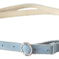 Chic Sky Blue Leather Belt - Buckle Up in Style - SEHABRANDS