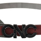 Elegant Maroon Leather Fashion Belt - SEHABRANDS