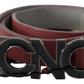 Elegant Maroon Leather Fashion Belt - SEHABRANDS