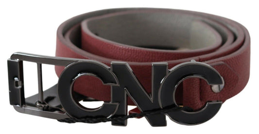 Elegant Maroon Leather Fashion Belt - SEHABRANDS