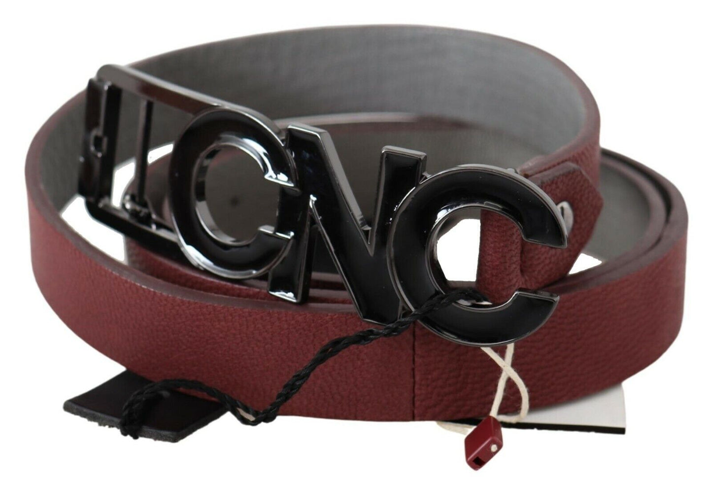 Elegant Maroon Leather Fashion Belt - SEHABRANDS