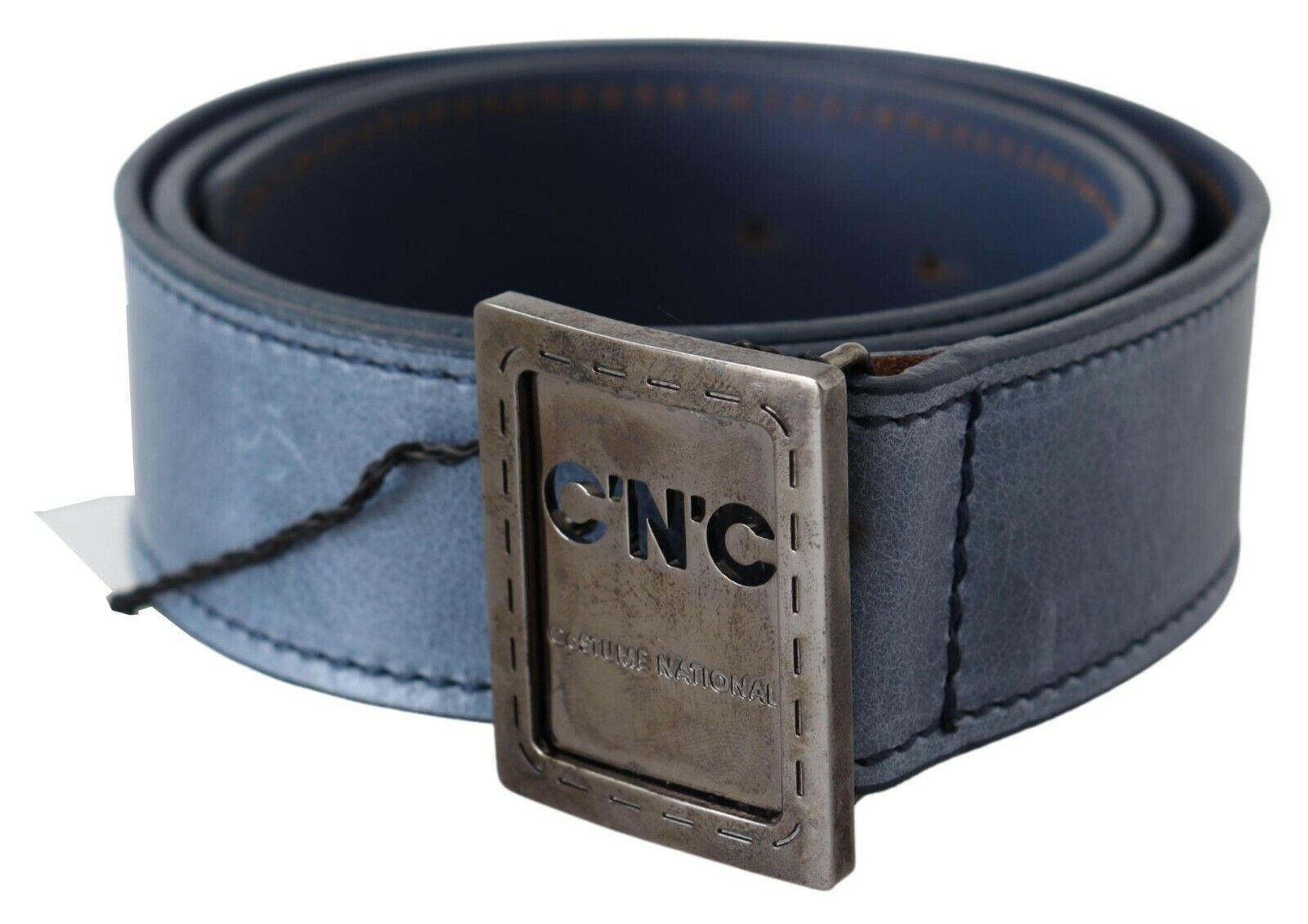 Elegant Blue Leather Fashion Belt - SEHABRANDS