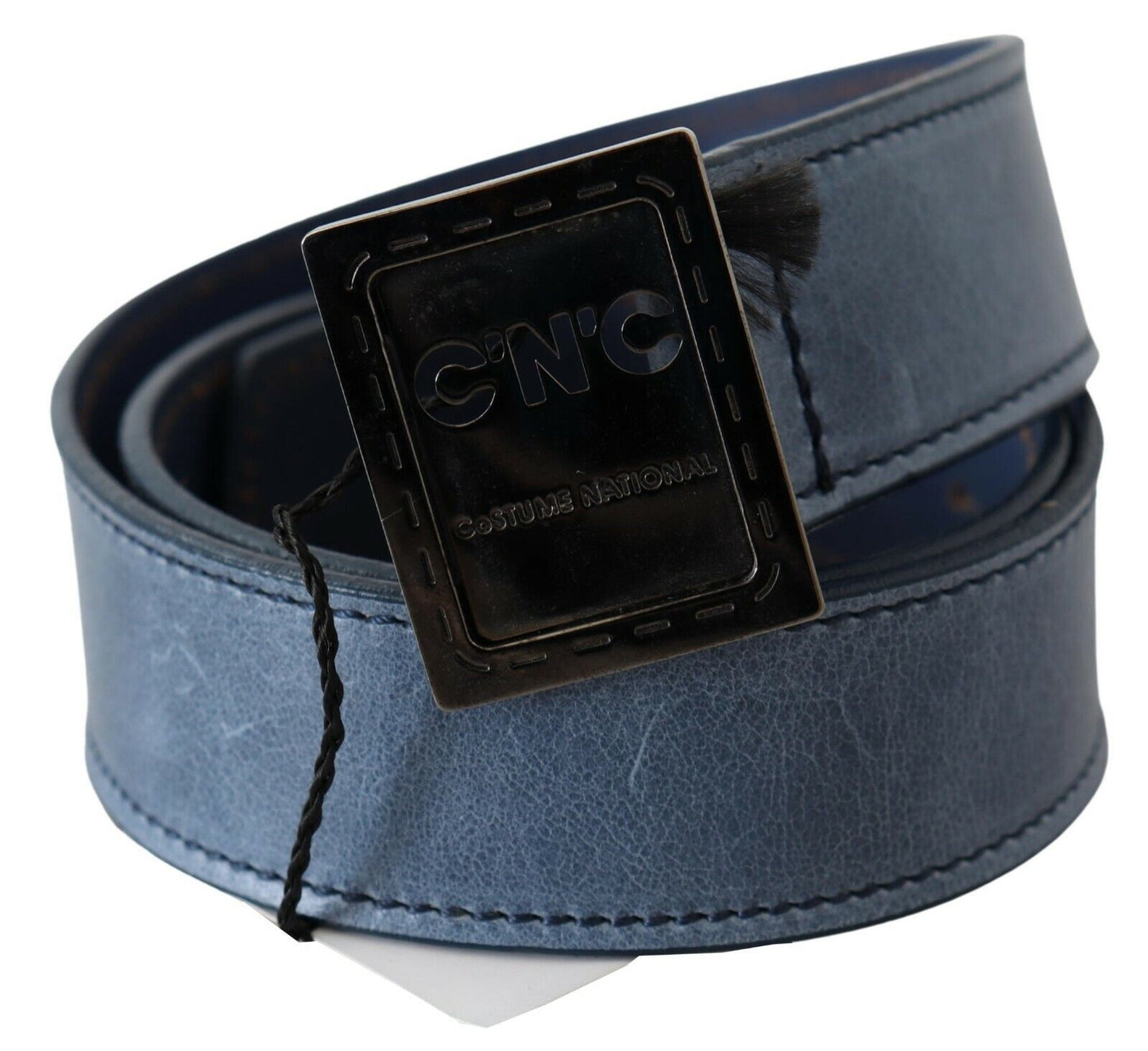 Elegant Blue Leather Fashion Belt - SEHABRANDS