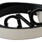 Elegant White Leather Fashion Belt - SEHABRANDS