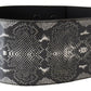 Classic Snakeskin Motif Leather Belt - SEHABRANDS