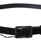 Elegant Black Leather Classic Belt - SEHABRANDS