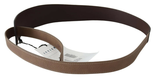 Elegant Dark Brown Braided Leather Belt - SEHABRANDS