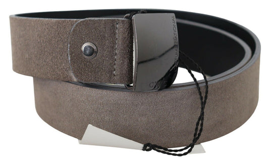 Classic Brown Leather Adjustable Belt - SEHABRANDS