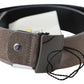 Classic Brown Leather Adjustable Belt - SEHABRANDS