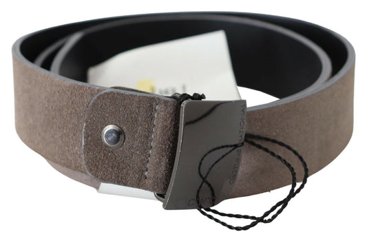 Classic Brown Leather Adjustable Belt - SEHABRANDS