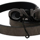 Elegant Dark Brown Leather Belt - SEHABRANDS