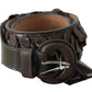 Chic Brown Fringed Leather Fashion Belt - SEHABRANDS