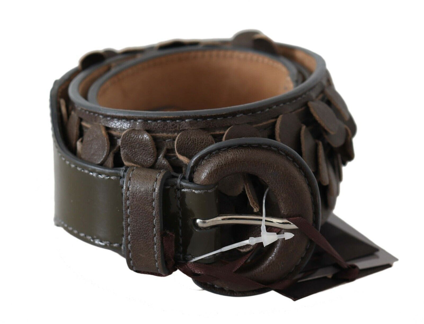 Chic Brown Fringed Leather Fashion Belt - SEHABRANDS