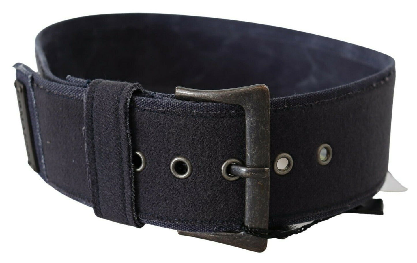 Elegant Navy Blue Leather Waist Belt - SEHABRANDS