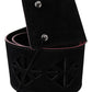 Elegant Wide Leather Fashion Belt with Metal Accents - SEHABRANDS