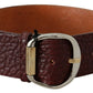 Elegant Brown Leather Fashion Belt - SEHABRANDS