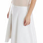 Elegant White Silk-Wool Blend Tank Dress - SEHABRANDS