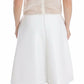 Elegant White Silk-Wool Blend Tank Dress - SEHABRANDS