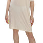 Chic Cream A-Line Elbow Sleeve Dress - SEHABRANDS