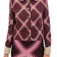 Elegant Multicolor Check Print Jacket - SEHABRANDS