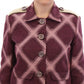 Elegant Multicolor Check Print Jacket - SEHABRANDS