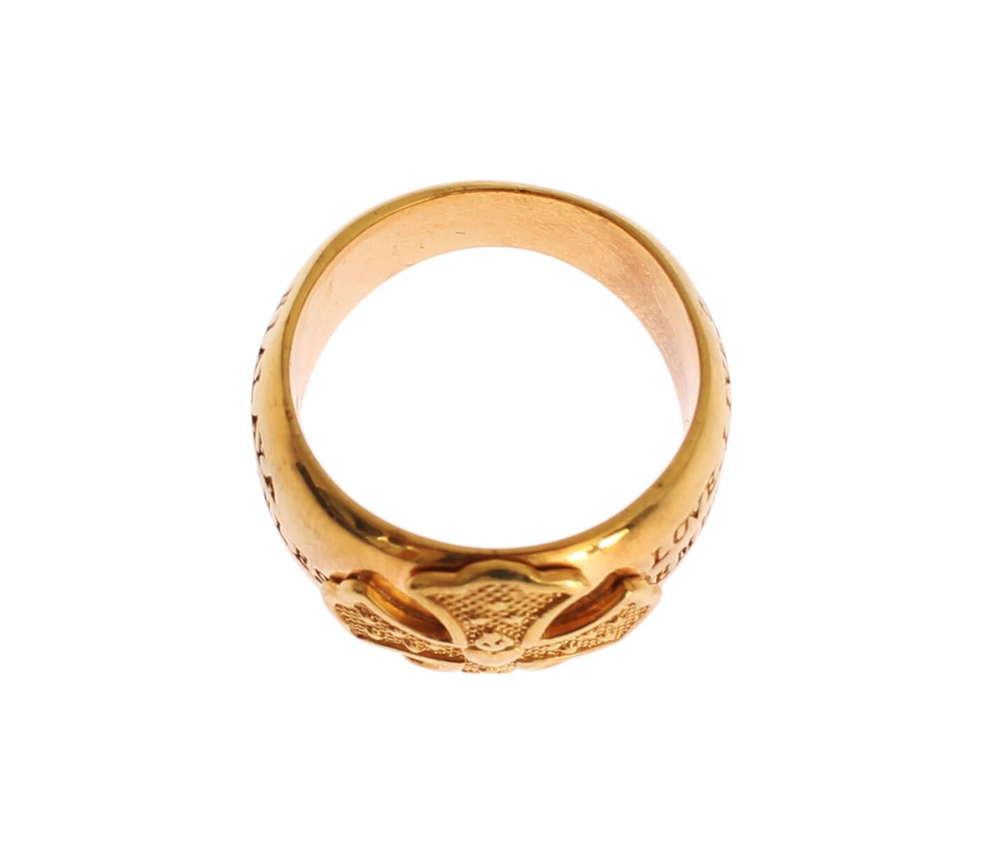 Glamorous Gold-Plated Sterling Silver Ring - SEHABRANDS