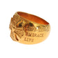 Glamorous Gold-Plated Sterling Silver Ring - SEHABRANDS