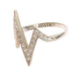 Radiant Silver Crystal Encrusted Ring - SEHABRANDS