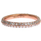 Chic Pink Crystal-Encrusted Silver Ring - SEHABRANDS