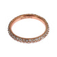 Chic Pink Crystal-Encrusted Silver Ring - SEHABRANDS