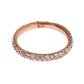 Chic Pink Crystal-Encrusted Silver Ring - SEHABRANDS