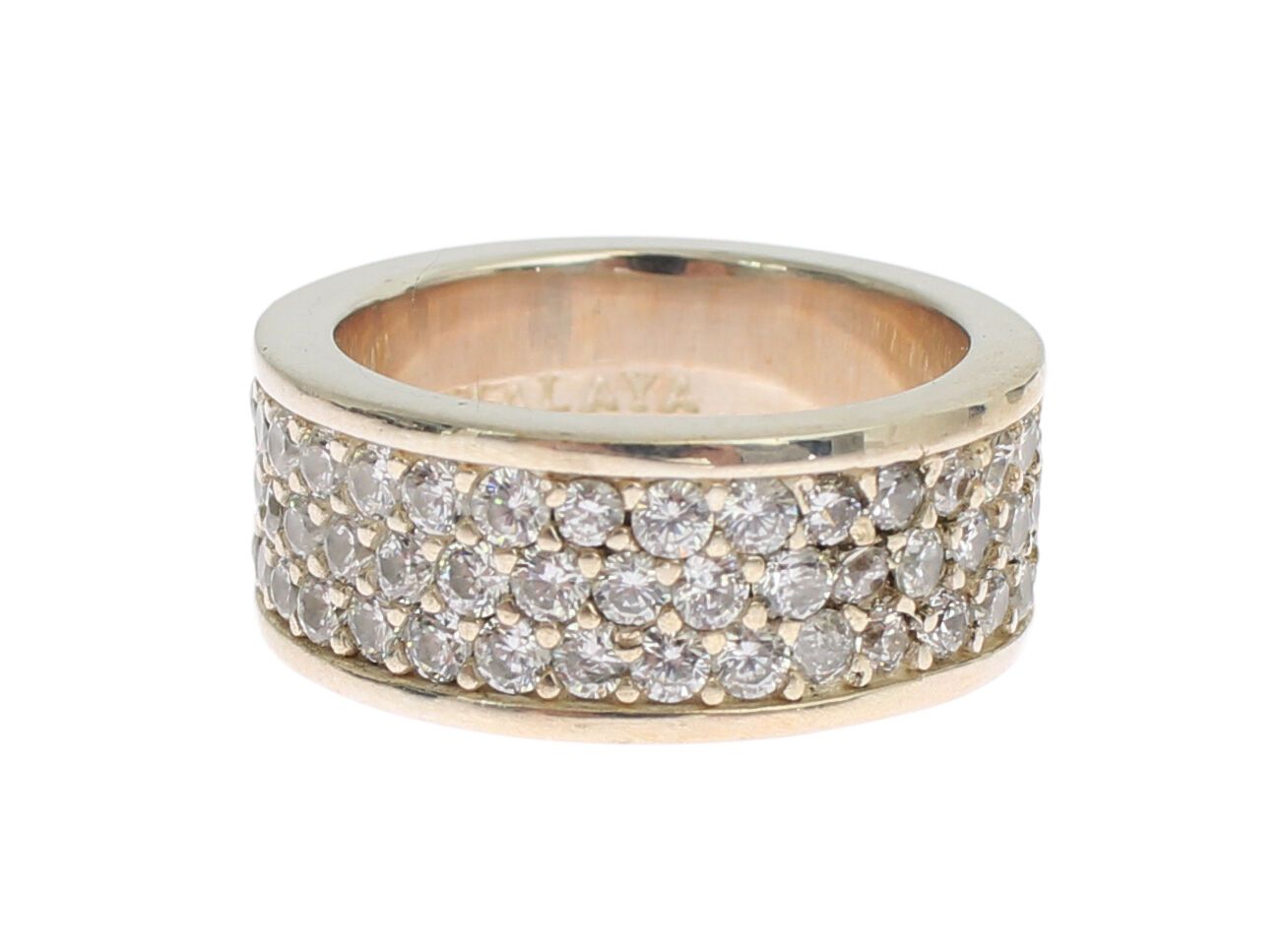 Glamorous Silver CZ Crystal Embellished Ring - SEHABRANDS