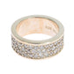 Glamorous Silver CZ Crystal Embellished Ring - SEHABRANDS