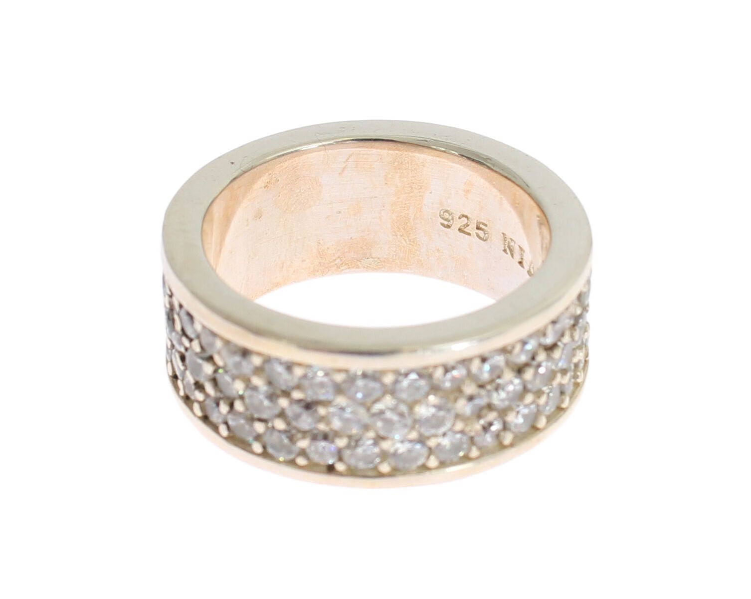 Glamorous Silver CZ Crystal Embellished Ring - SEHABRANDS