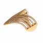 Glamorous Gold Plated Crystal Ring - SEHABRANDS