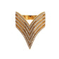 Glamorous Gold Plated Crystal Ring - SEHABRANDS