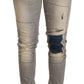 Chic Slim Fit Gray Wash Denim Jeans - SEHABRANDS