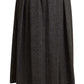 Dolce & Gabbana Elegant A-Line Midi Wool Skirt in Gray Zigzag