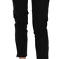 Chic Black Mid Waist Slim Cropped Jeans - SEHABRANDS