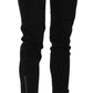 Chic Black Mid Waist Slim Cropped Jeans - SEHABRANDS