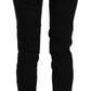 Chic Black Mid Waist Slim Cropped Jeans - SEHABRANDS