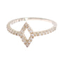 Elegant Silver CZ Crystal Studded Ring - SEHABRANDS