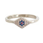 Elegant Silver CZ Crystal Encrusted Ring - SEHABRANDS