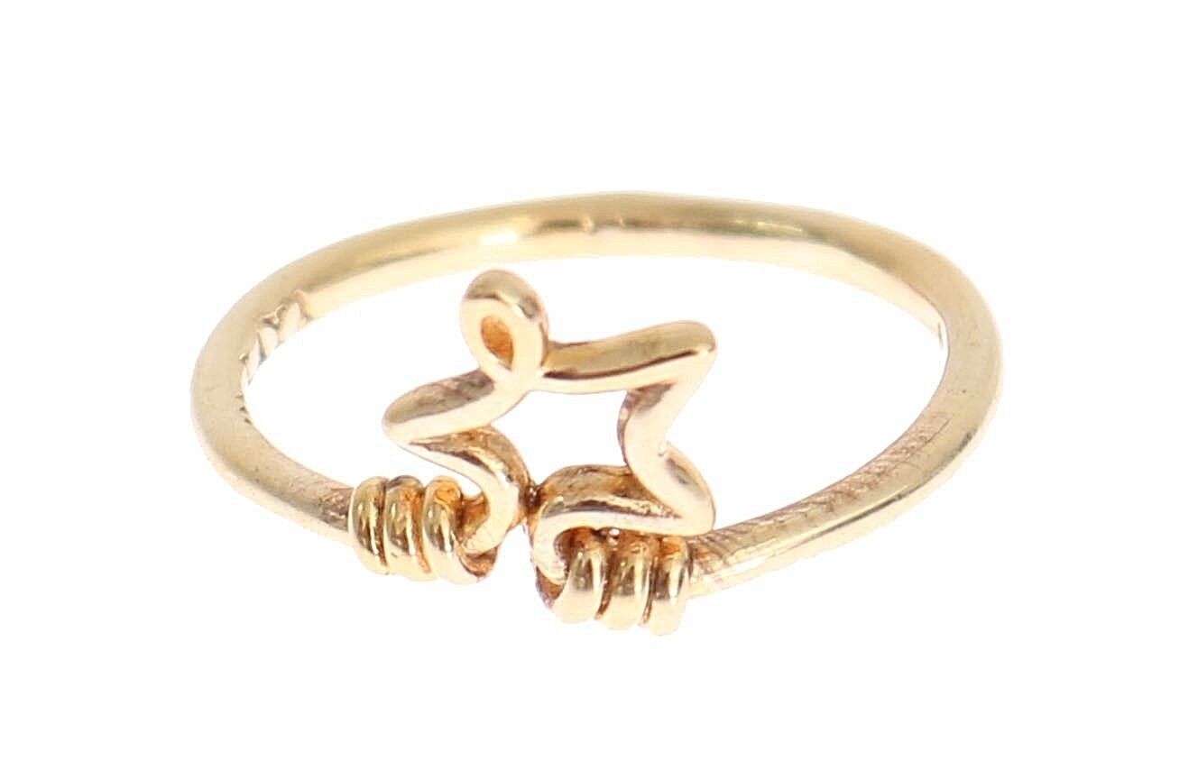 Elegant Gold-Plated Sterling Silver Ring - SEHABRANDS