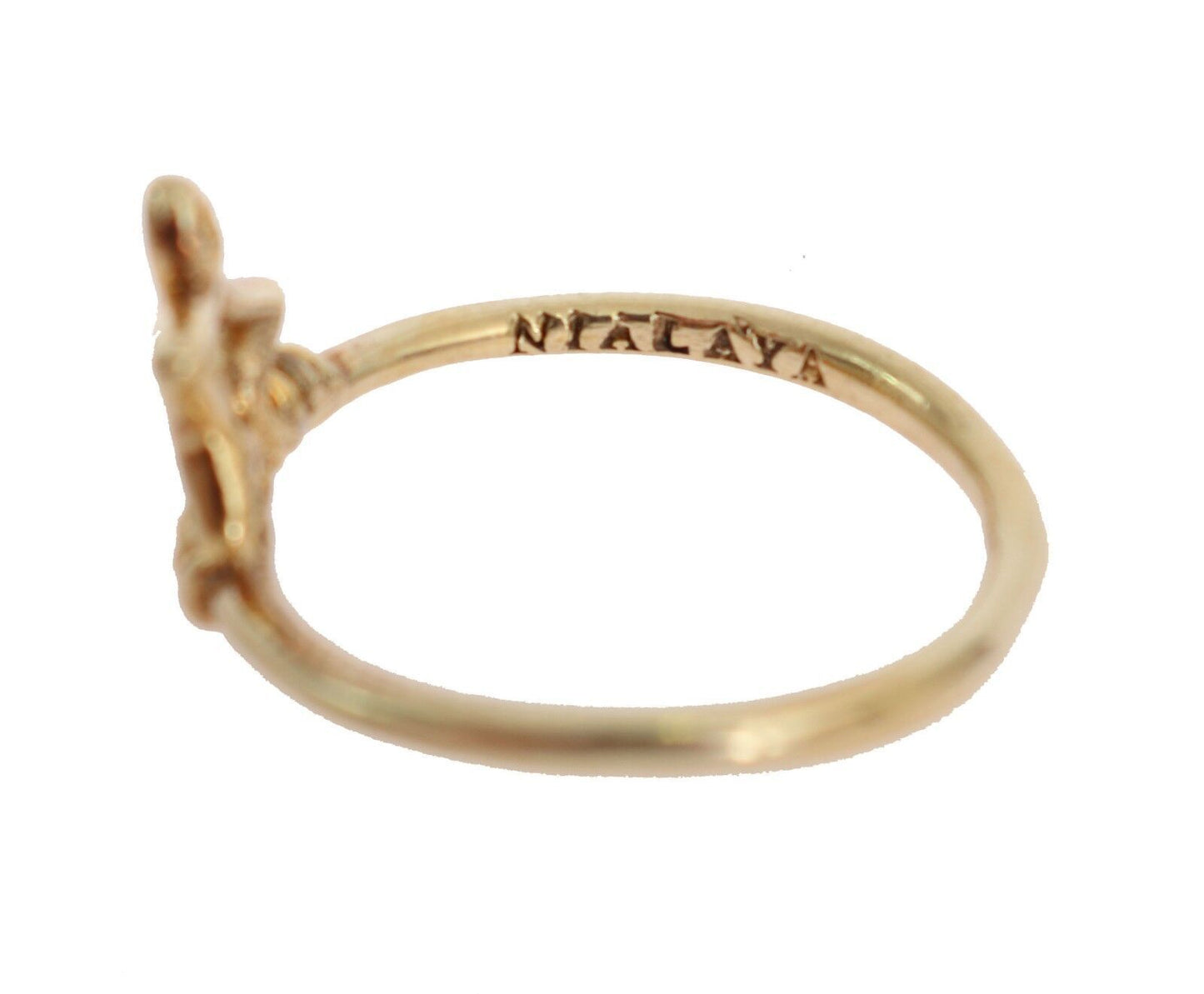 Elegant Gold-Plated Sterling Silver Ring - SEHABRANDS