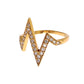 Glamorous Gold Plated Sterling Silver Ring - SEHABRANDS